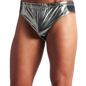 Metallic Silver Briefs
